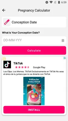 Pregnancy Calculator android App screenshot 9